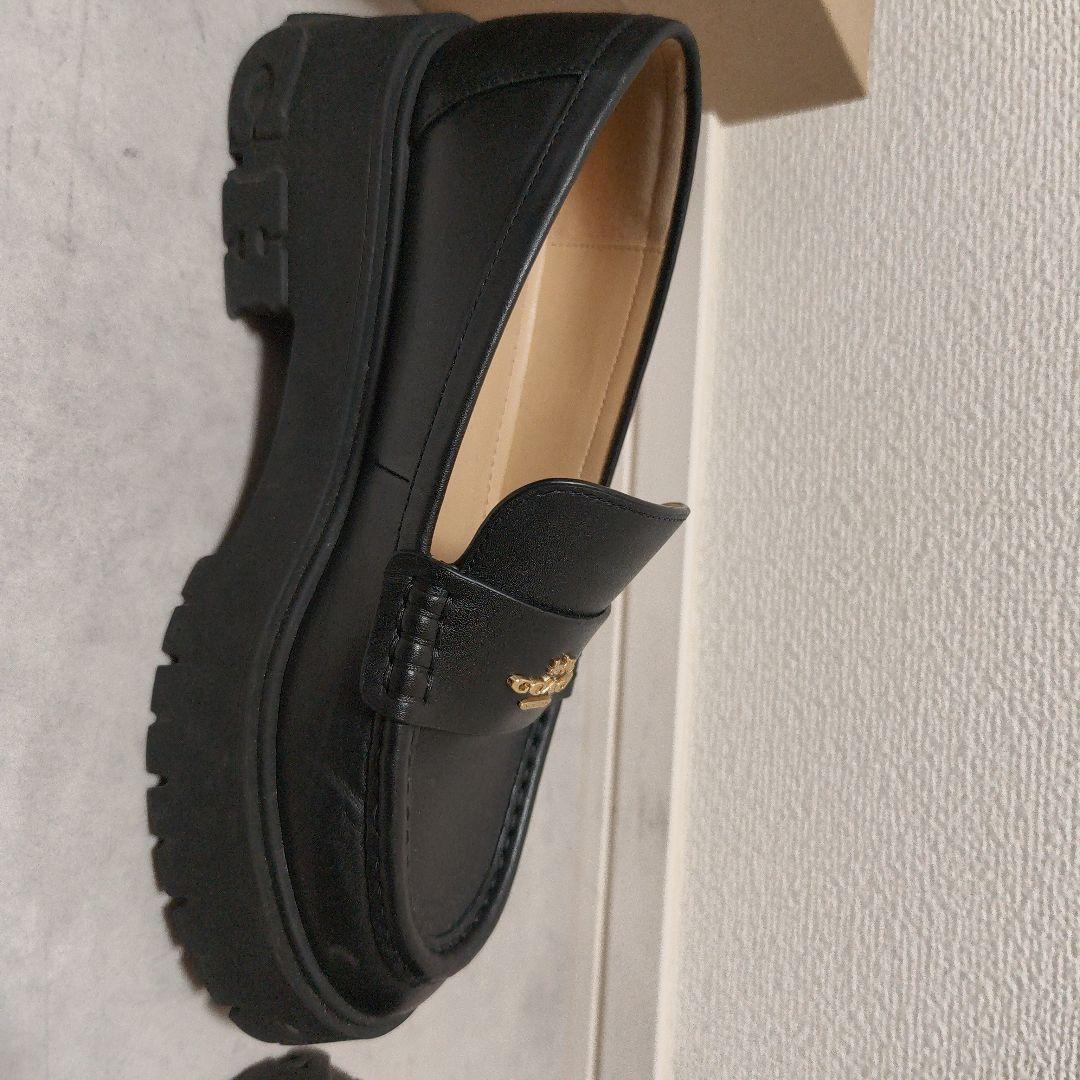 COACH ルーシー 厚底ローファー 22.5cm