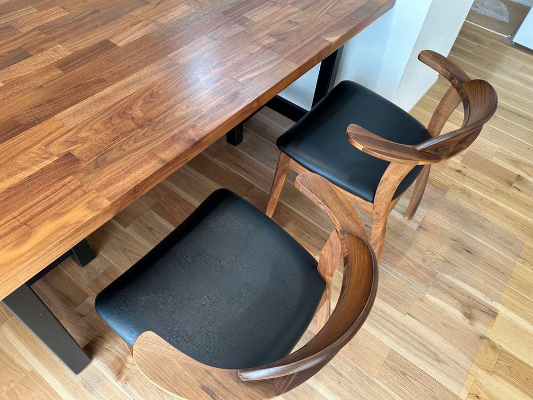 【MochiBLACK ELEPHANTダイニングチェアアーム付き② ELEPHANT ARM CHAIR / エレファントアームチェア - ミッドセンチュリー