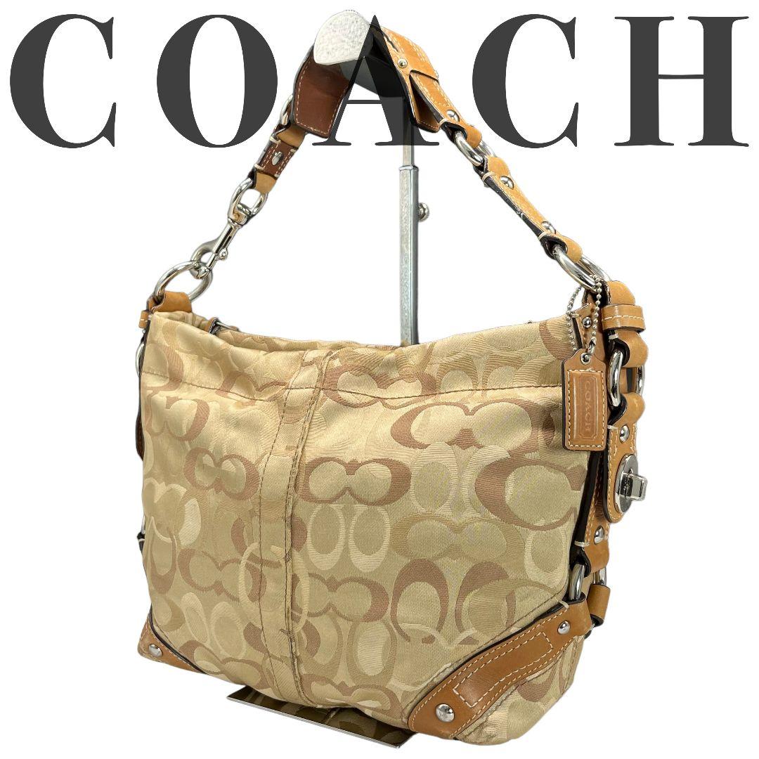 大人気✨コーチ トートバッグ オプティックシグネチャー 大容量 F13980