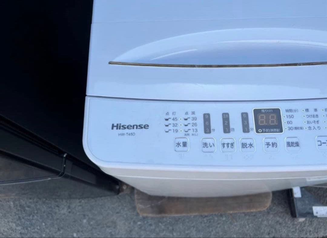 2019年式 4.5kg ハイセンス 洗濯機 HW-T45D