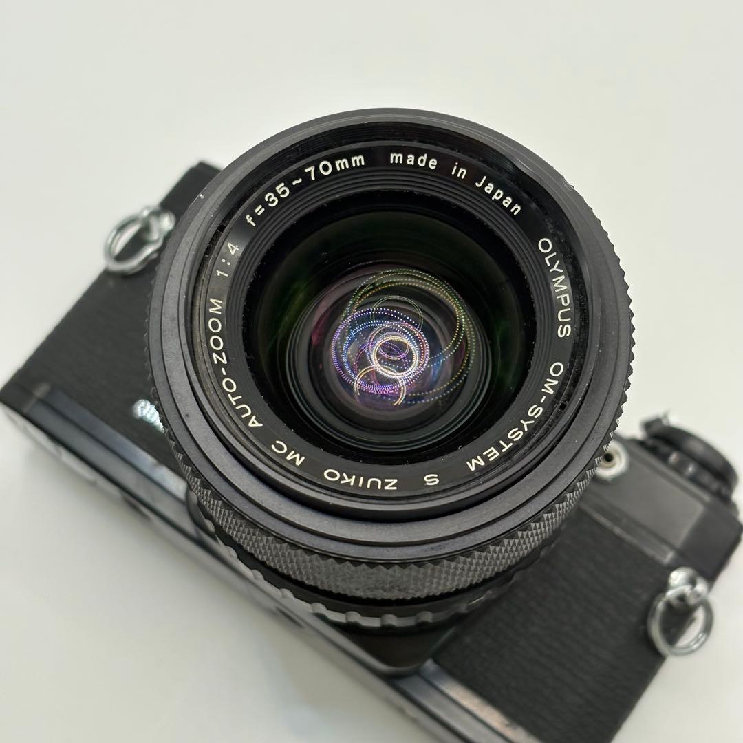 OLYMPUS OM10 ブラック ＋ 35-70mm ズームレンズ 動作未確認 - メルカリ