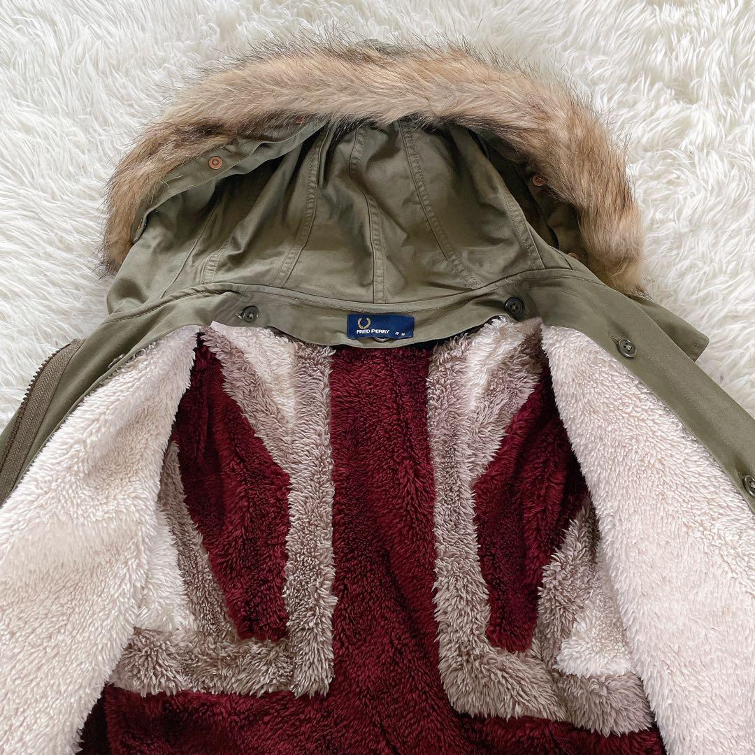 フレッドペリー】英国柄 モッズコート ボアライナー ユニオンジャック