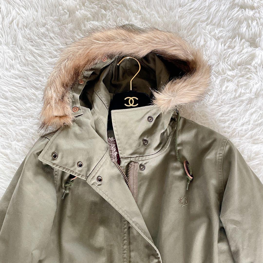 フレッドペリー】英国柄 モッズコート ボアライナー ユニオンジャック