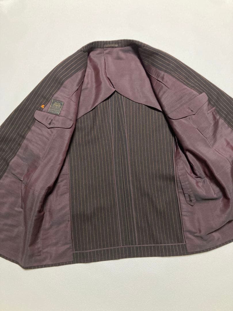 着画有り 60s vintage 昭和 スーツ セットアップ ダブル ウール