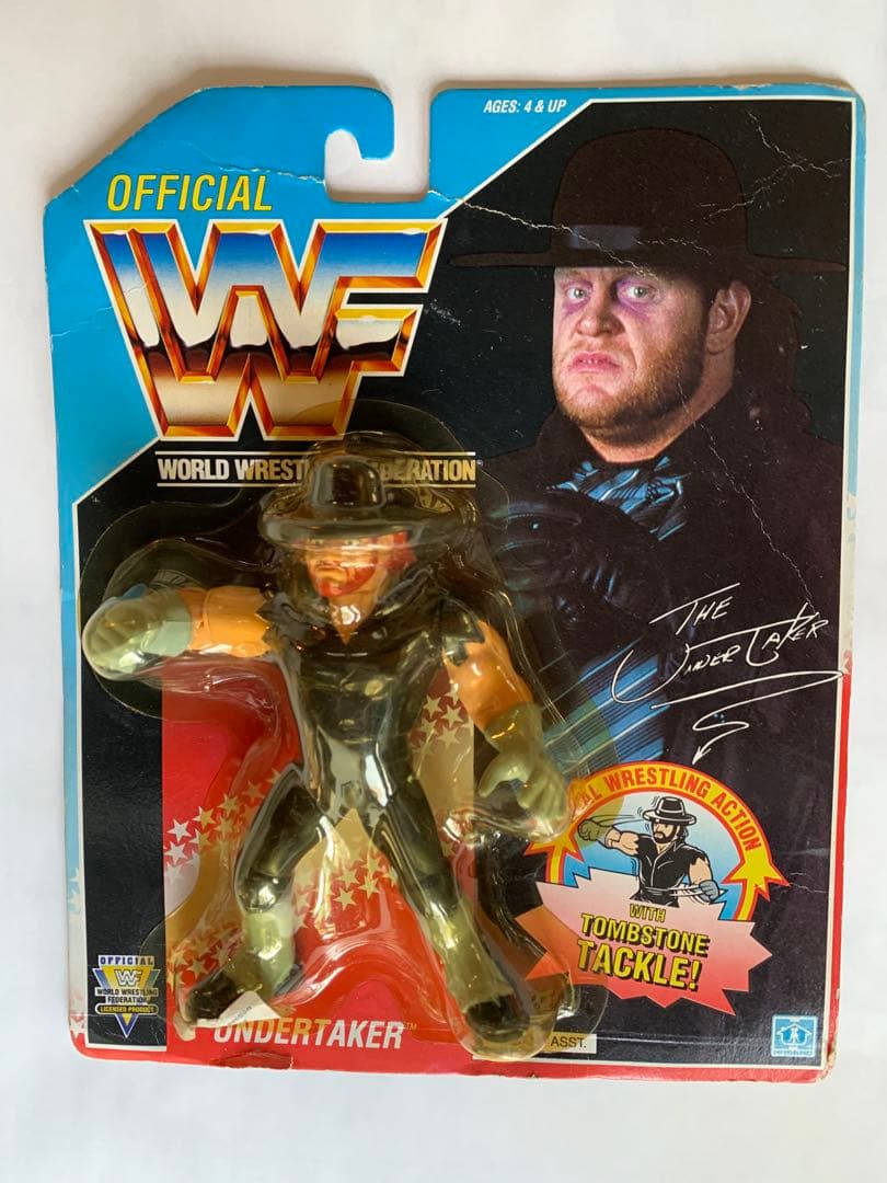 WWE WWF アンダーテイカー フィギュア　ハズブロ WWE(WWF)ジ・アンダーテイカー フィギュア（The Undertaker） - メルカリ