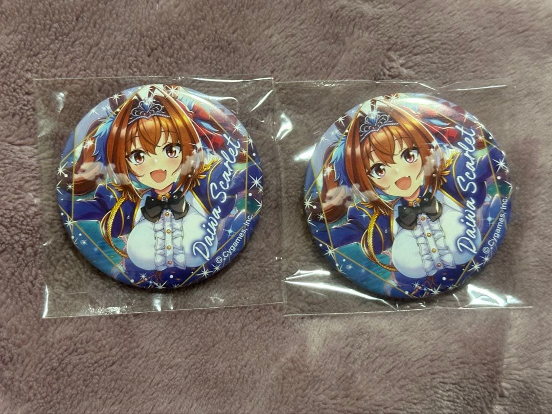 ウマ娘 ダイワスカーレット缶バッジ 2個セット - メルカリ