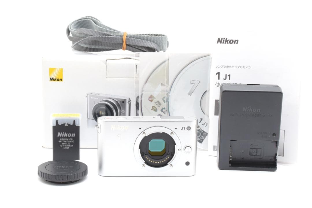 ニコン 1 J1 ミラーレスデジタルカメラボディ シルバー Nikon - メルカリ