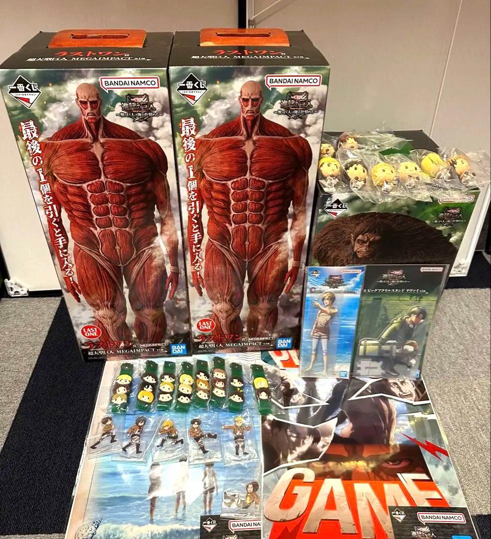 一番くじ 進撃の巨人 A賞 ラストワン賞 C賞 D賞 ちょこのっこ全種 未開封 一番くじ 進撃の巨人 A賞 ラストワン賞 C賞 D賞 ちょこのっこ全種 未