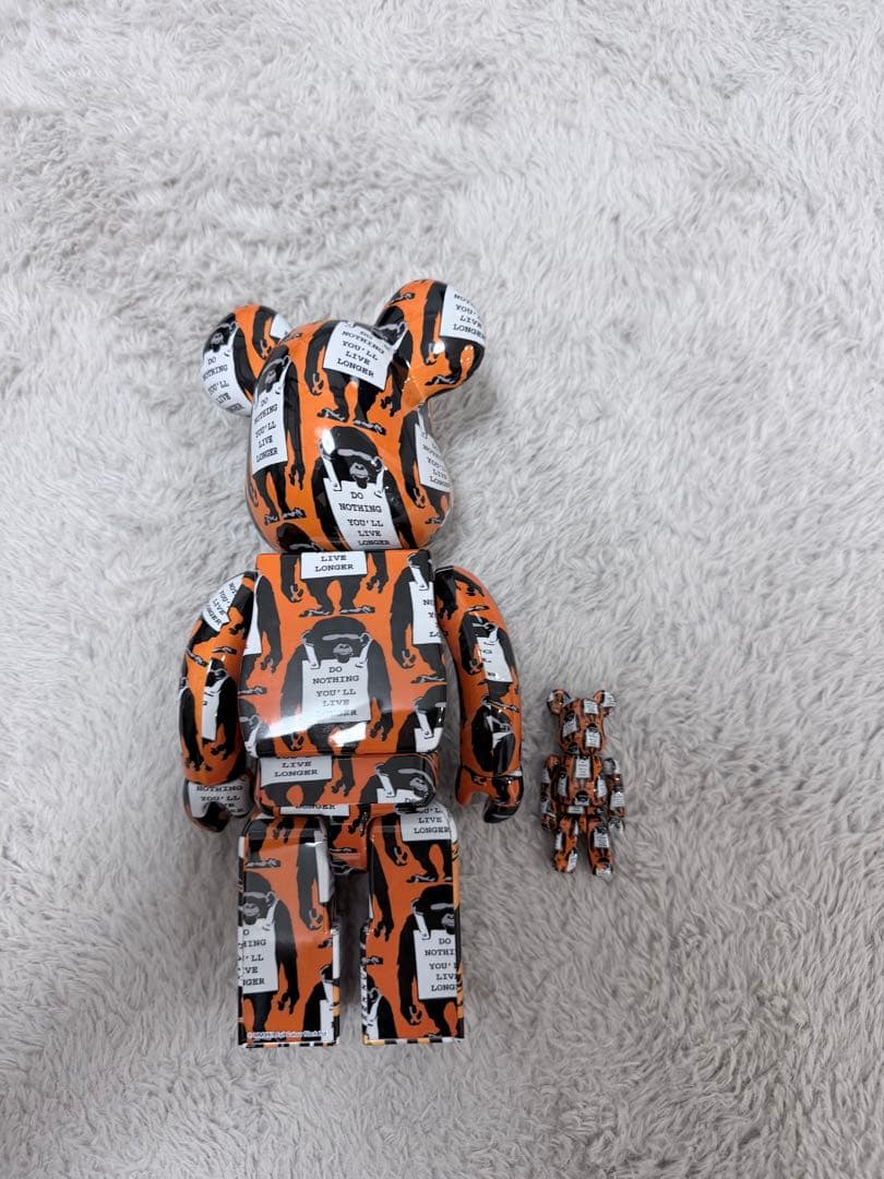 BE@RBRICK バンクシー MONKEY SIGN 100% & 400% - メルカリ