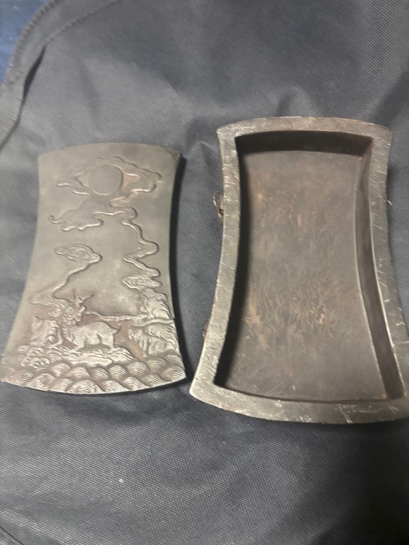 中国古美術品 神獣彫硯 雪浪金星硯 清の時代 高鳳翰 - メルカリ