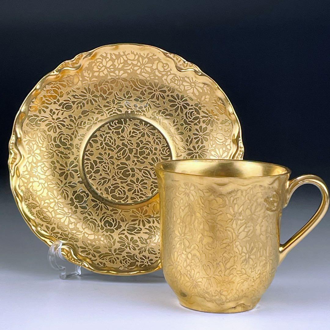希少】フッチェンロイター 24K 金彩 カップ＆ソーサー ハンド