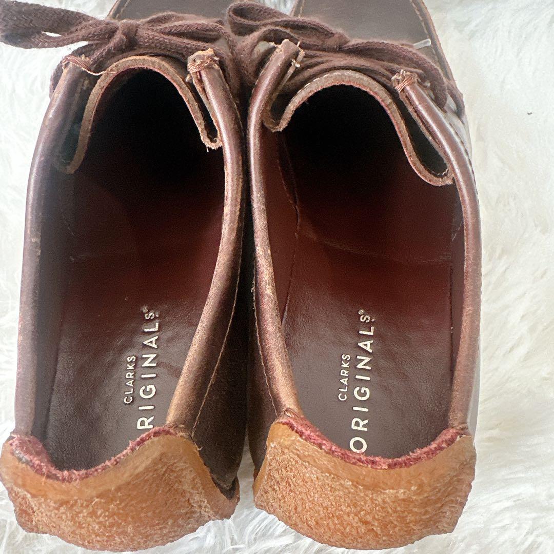 クラークス ナタリー ダーク ブラウン レースアップ レザー 25.5cm