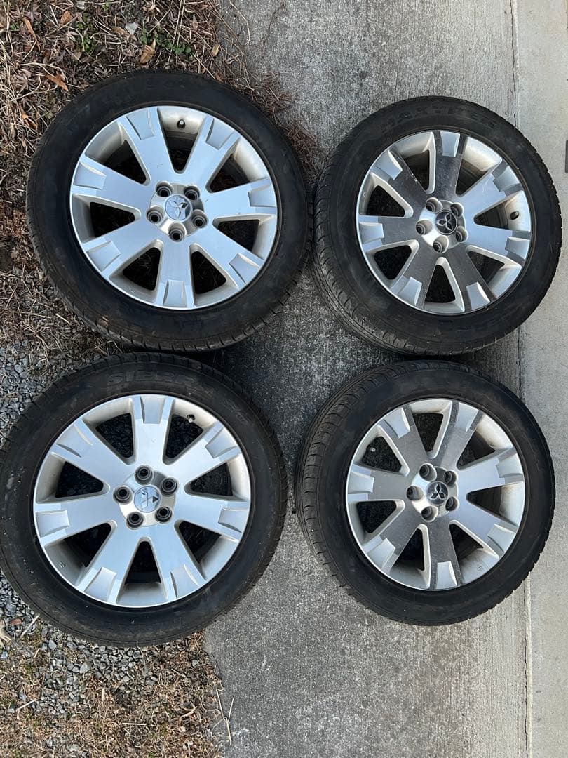 デリカD5 純正ホイール18インチ 4本タイヤ付き - メルカリ