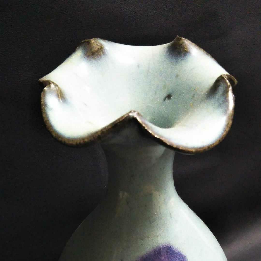 中国古美術/鈞窯天藍釉紫班百合口玉壺/北宋代/ - メルカリ