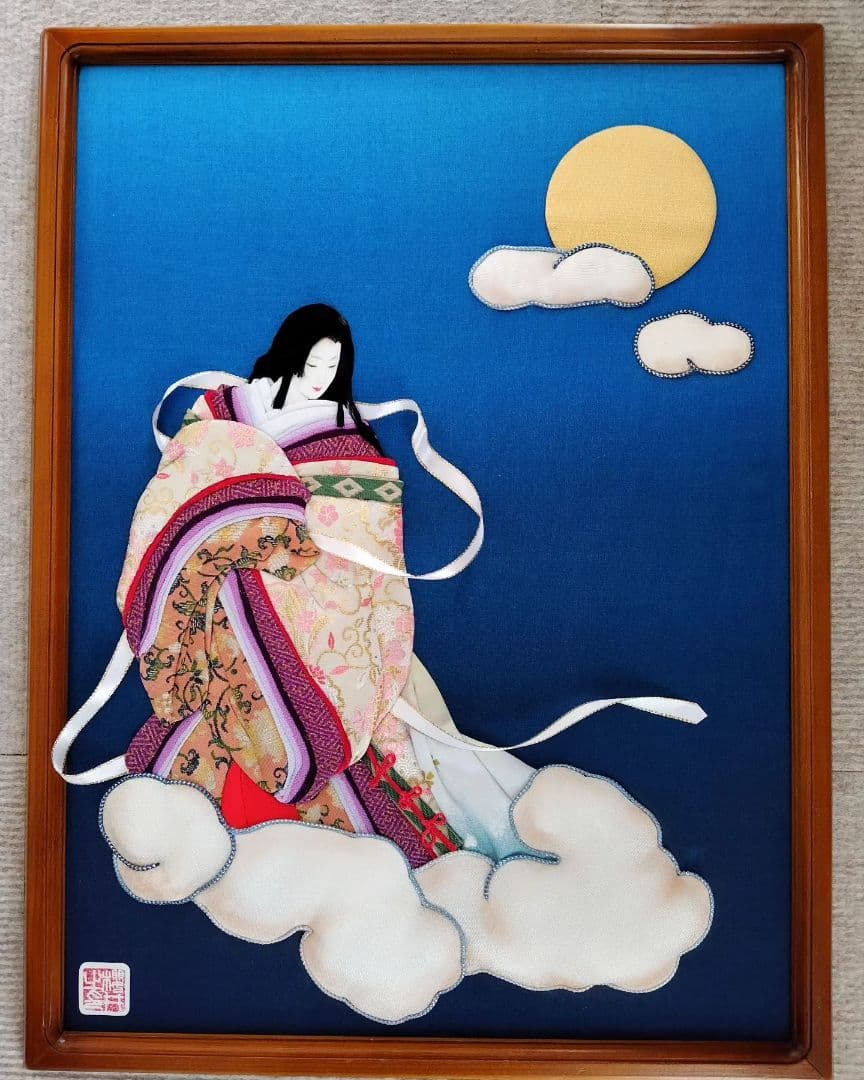 【Shin】◆押し絵 かぐや姫の昇天 竹取物語絵巻』「かぐや姫の昇天」（国文学研究室蔵） │ 東京大学