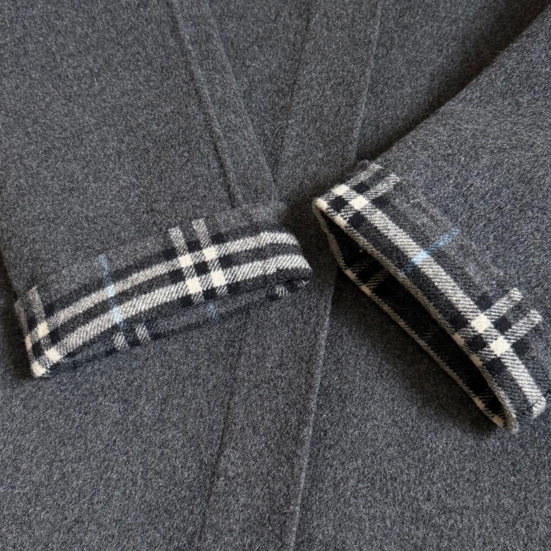 Burberrys ステンカラーコート カシミア混 ビンテージ グレー 40
