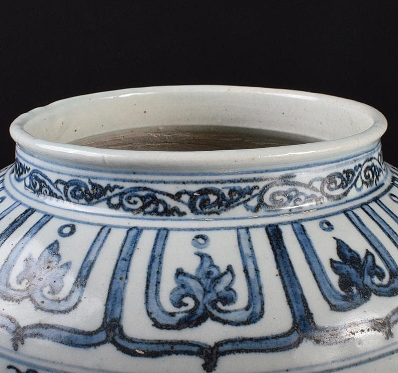 中国 青花 雲鶴文 壷 C 3743C - メルカリ