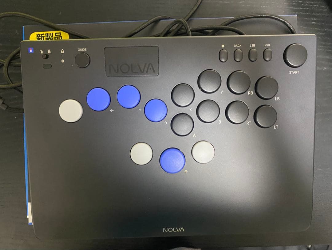 HORI NOLVA レバーレスコントローラー　黒/青 NOLVA メカニカルコントローラー ホリ レバーレスコントローラー