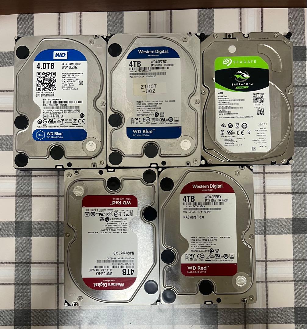 動作確認済 4TB HDD 5台セット 20TB Amazon | 【Amazon.co.jp限定】Seagate 内蔵 HDD ハードディスク 20TB