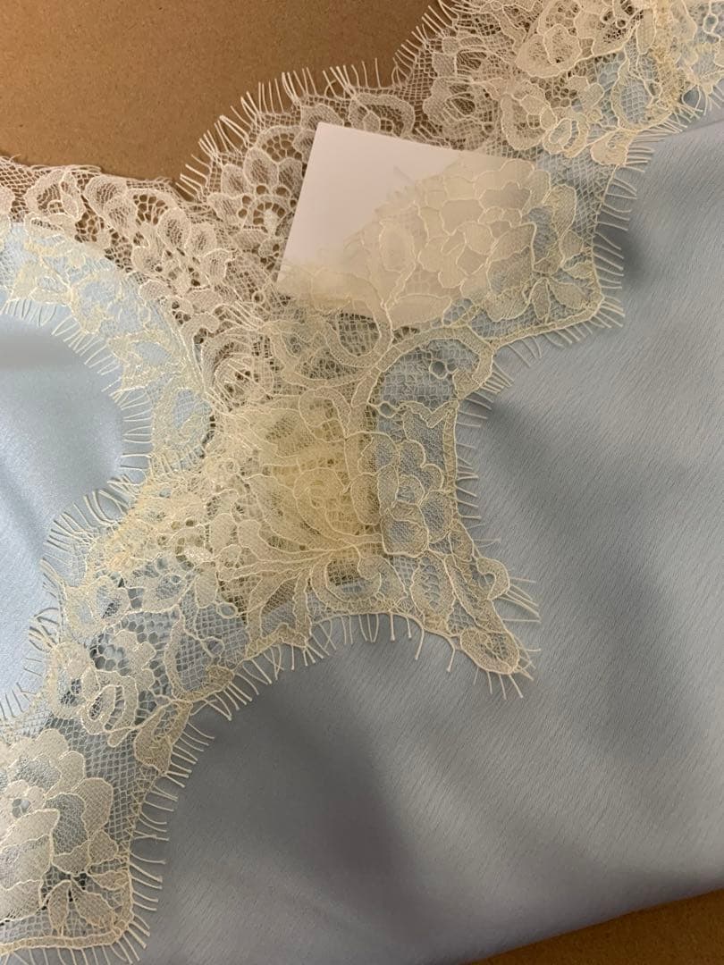 ZARA ZW COLLECTION レーストリムキャミソール ライトブルー S - メルカリ