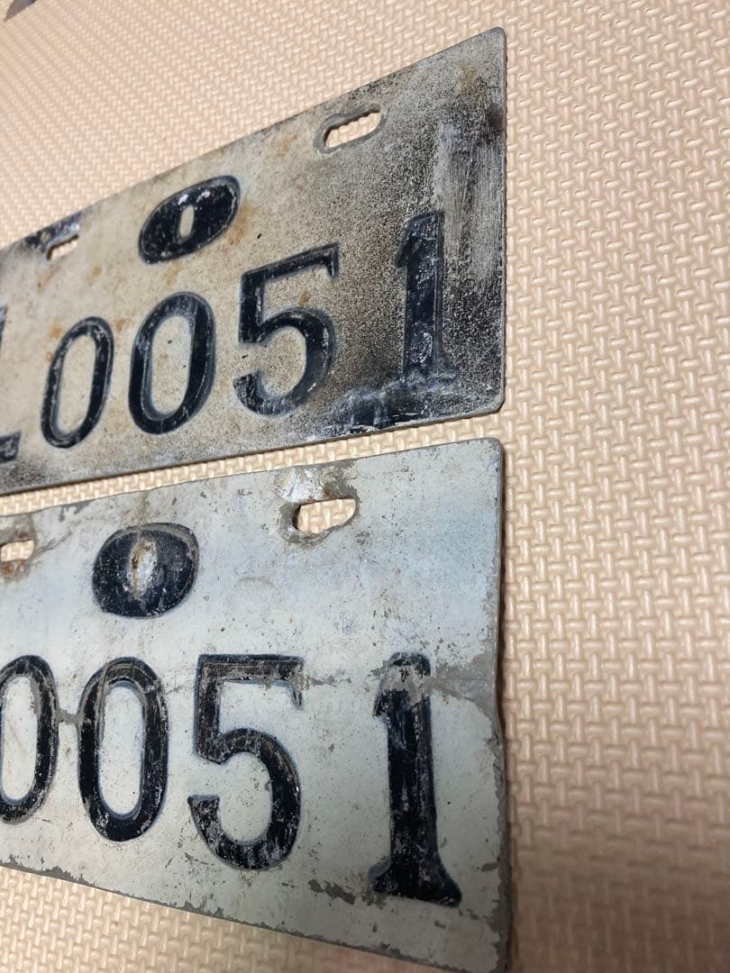 琉球政府発行 軽車両ナンバープレート - メルカリ