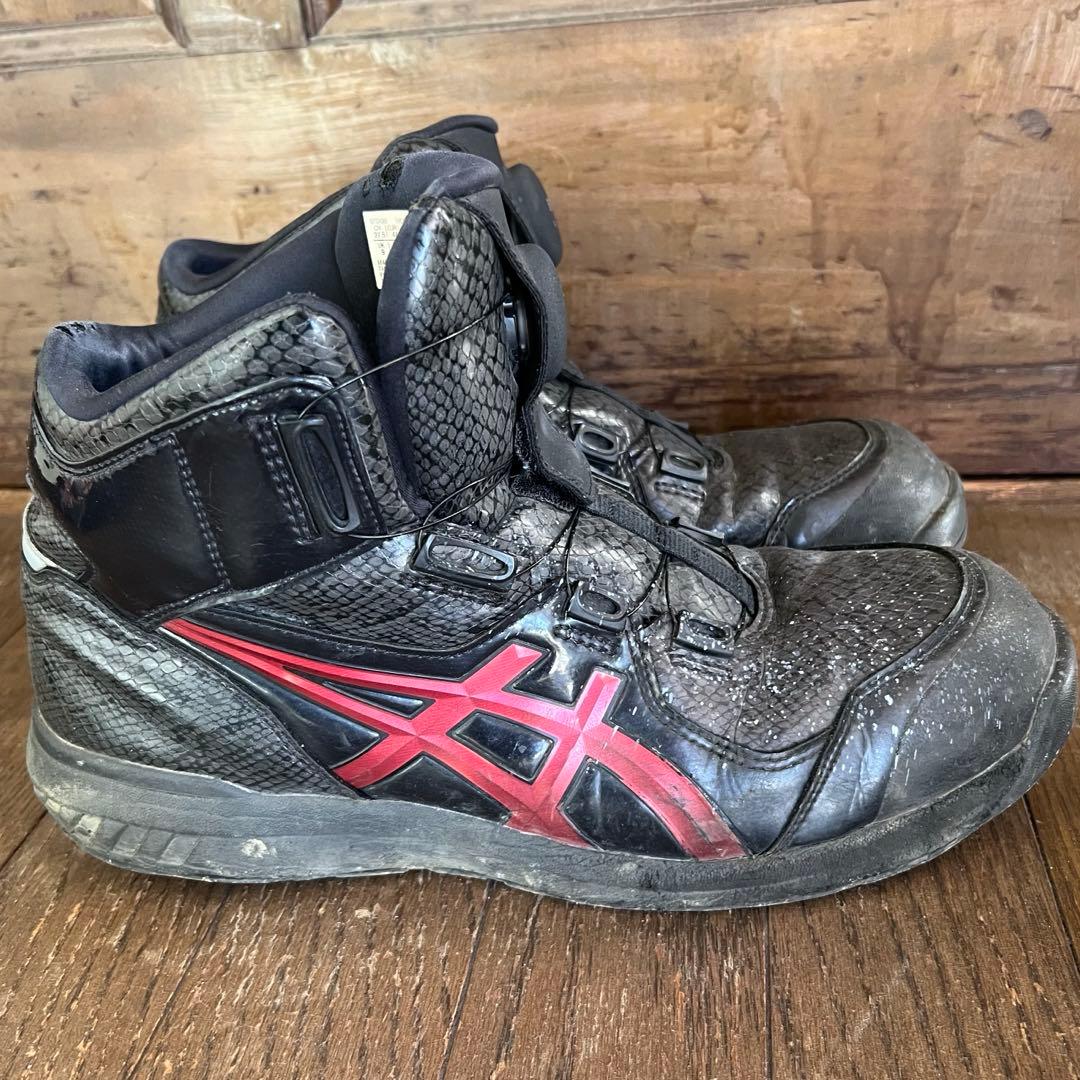 アシックス ウィンジョブ安全靴 CP304 クランベリー 27.5cm