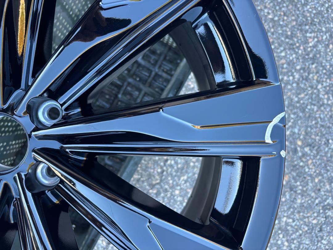 クラウンスポーツ 純正ホイール 21×8.5J 1本 ブラックホイール 傷あり