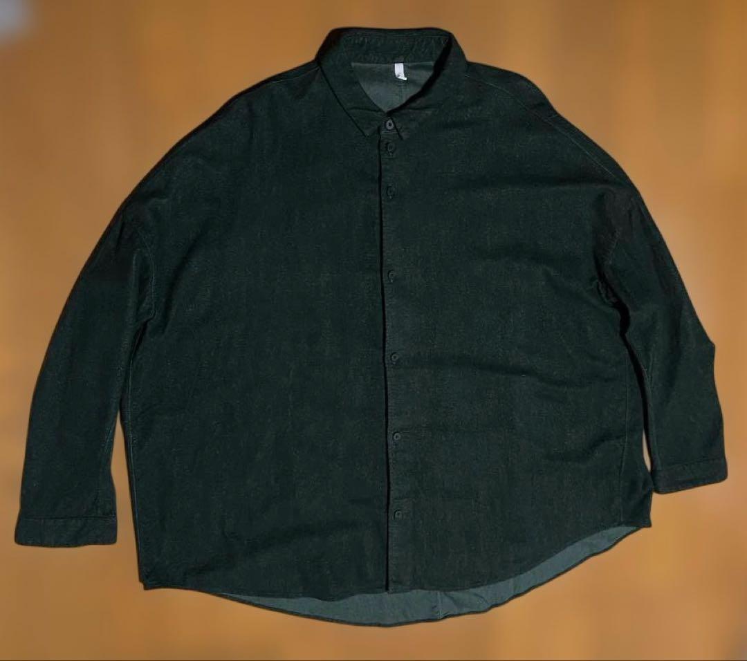 1/16お値下《1度のみ着用》フィルマム　ネルシャツ　モスグリーン　XS