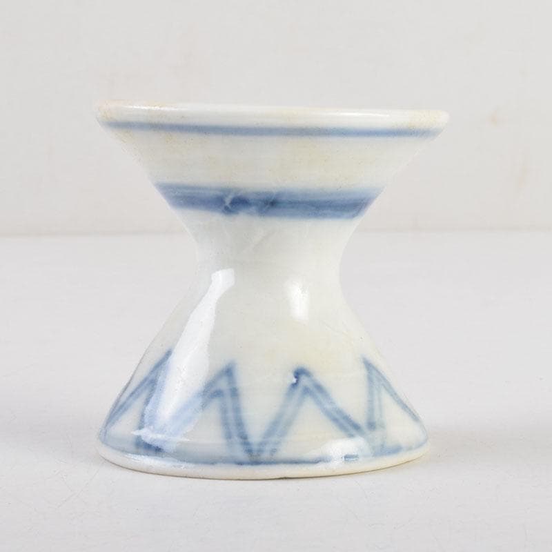 茶道具 京焼 河合瑞豊作 染付 千切蓋置 共布共箱 V 8804 - メルカリ