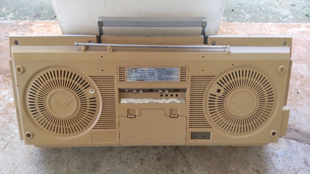 シャープ 大型ラジオカセット GF-757ラジカセ ダブルカセット