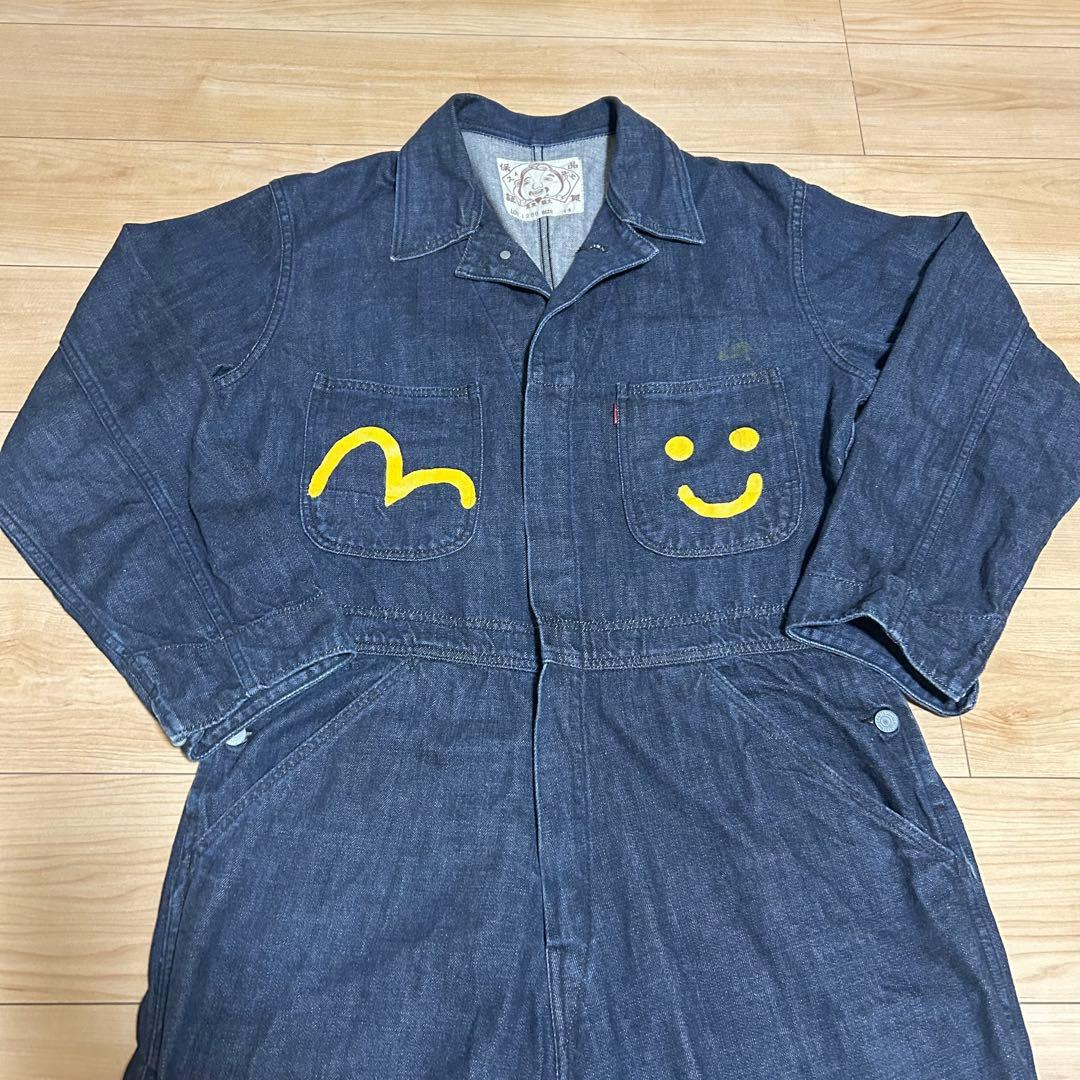 希少廃盤✨EVISU 大黒ペイント デニムつなぎ Lot.1200 44 - メルカリ