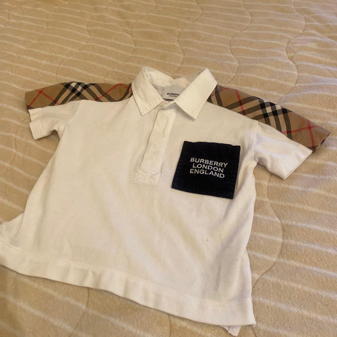 バーバリー 2y 92cm ポロシャツ ノバチェックパンツ セット - メルカリ