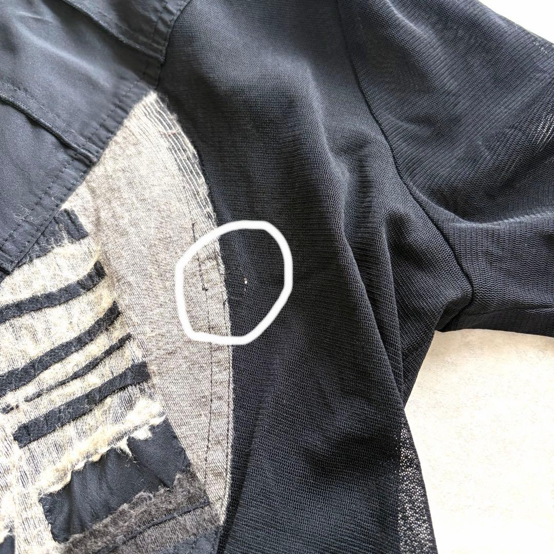 エイココンドウ パワーネット シアー パッチワーク ワンピース