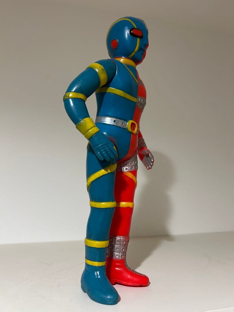 全長28cmデカい】 キカイダー 当時物 タカトク ソフビ 特撮 旧バンダイ