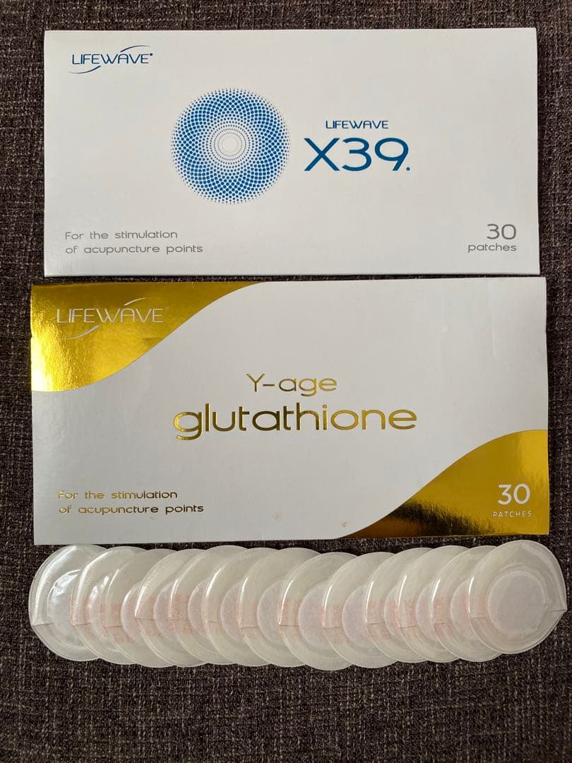 LIFE WAVE ライフウェーブ X39（30枚）とグルタチオン（13枚）
