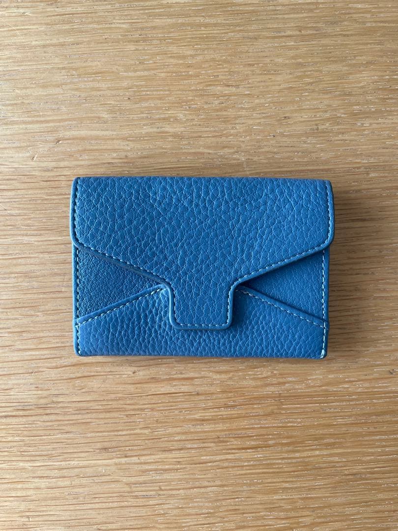 【美品】土屋鞄 エンベロープ カードケース 名刺入れ 限定色ブルー 本革 新色・数量限定色】クラルテ エンベロープカードケース – 名刺入れ