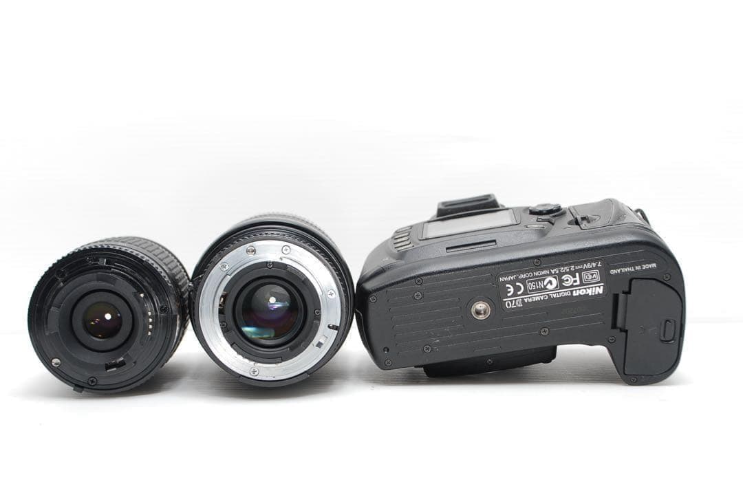 ⭐︎Nikon D70⭐︎ダブルレンズセット 動作良好 良品 バッテリーの持ち