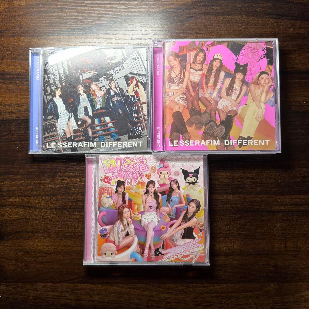 LE SSERAFIM \"DIFFERENT\" 10形態セット+付属ポスター