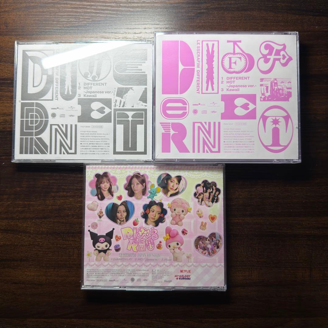 LE SSERAFIM \"DIFFERENT\" 10形態セット+付属ポスター