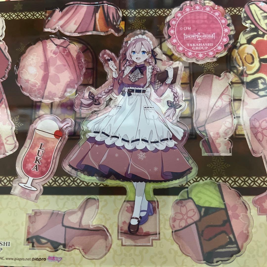 雪ミク 2024 アクリルスタンド 巡音ルカ カラオケコラボ 朝顔みのる