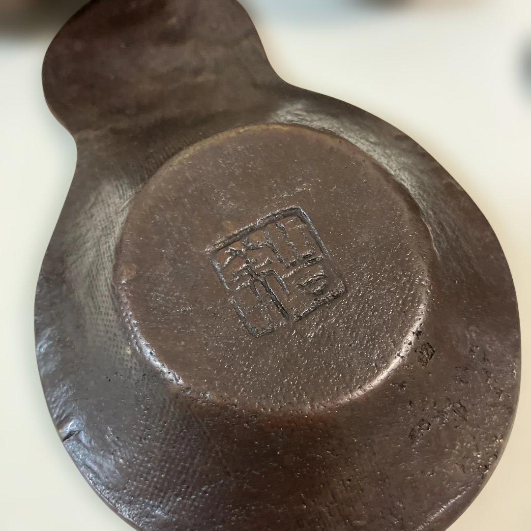 茶道具 鋳銅製 兵丹茶托 5客 共箱 - メルカリ