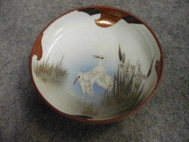 九谷焼 鷺 水仙 色絵 手塩皿 8枚 [B31369] - メルカリ