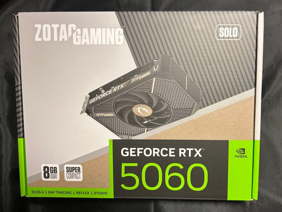 保証付き ZOTAC GeForce RT RTX5060 8GB solo ZOTAC GAMING GeForce RTX 5060 SOLO | ZOTAC