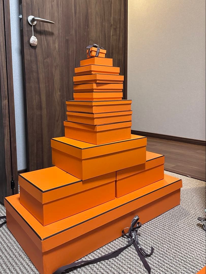 HERMES エルメス 空箱　13個 HERMES エルメス 空箱 ショッパー 空き箱 紙袋 非売品 box ボックス