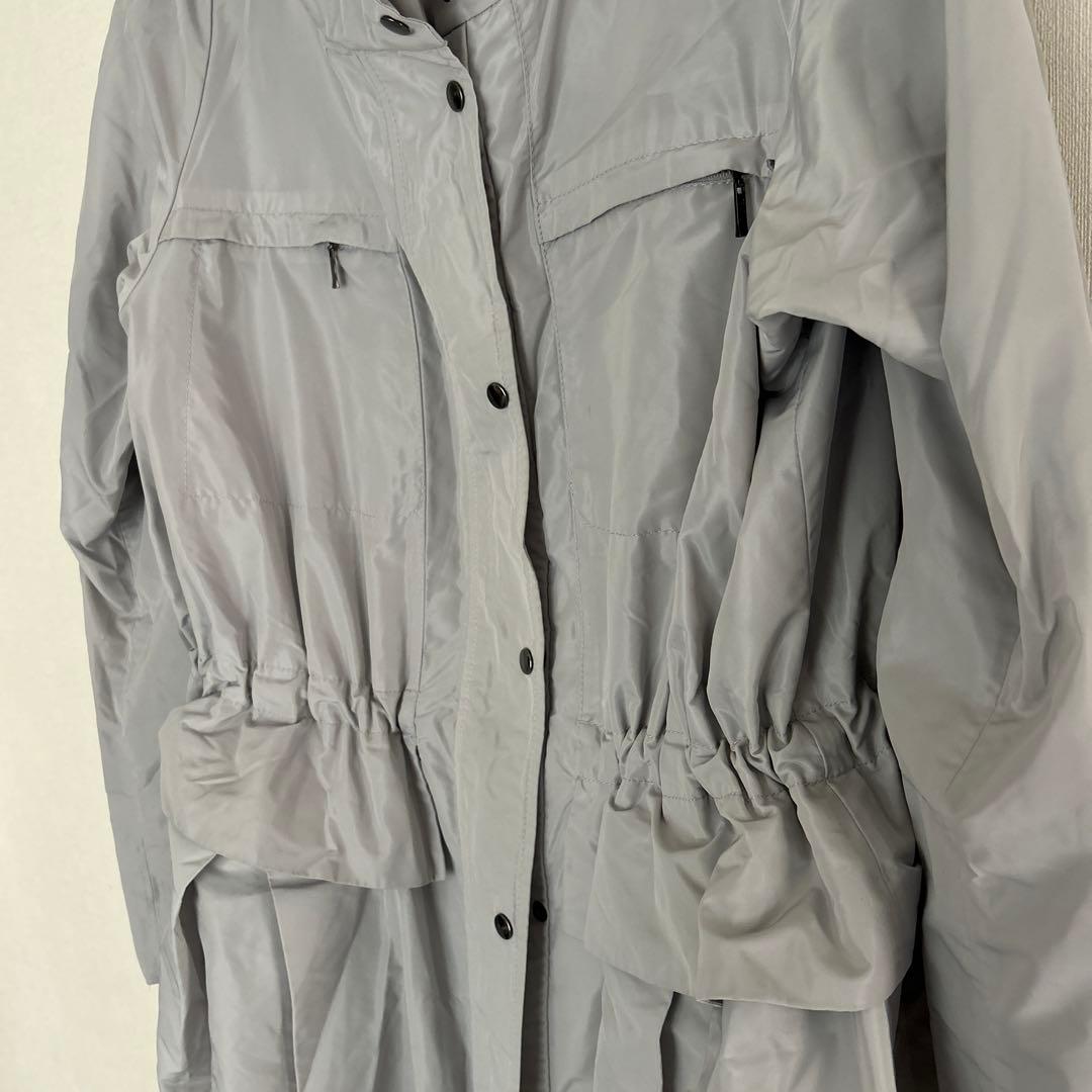 TRUNK ライトグレー フード付き モッズコート