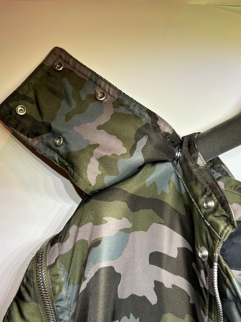 GIVENCHY カモフラージュJKT/50ジバンシィフードジャケットミリタリー