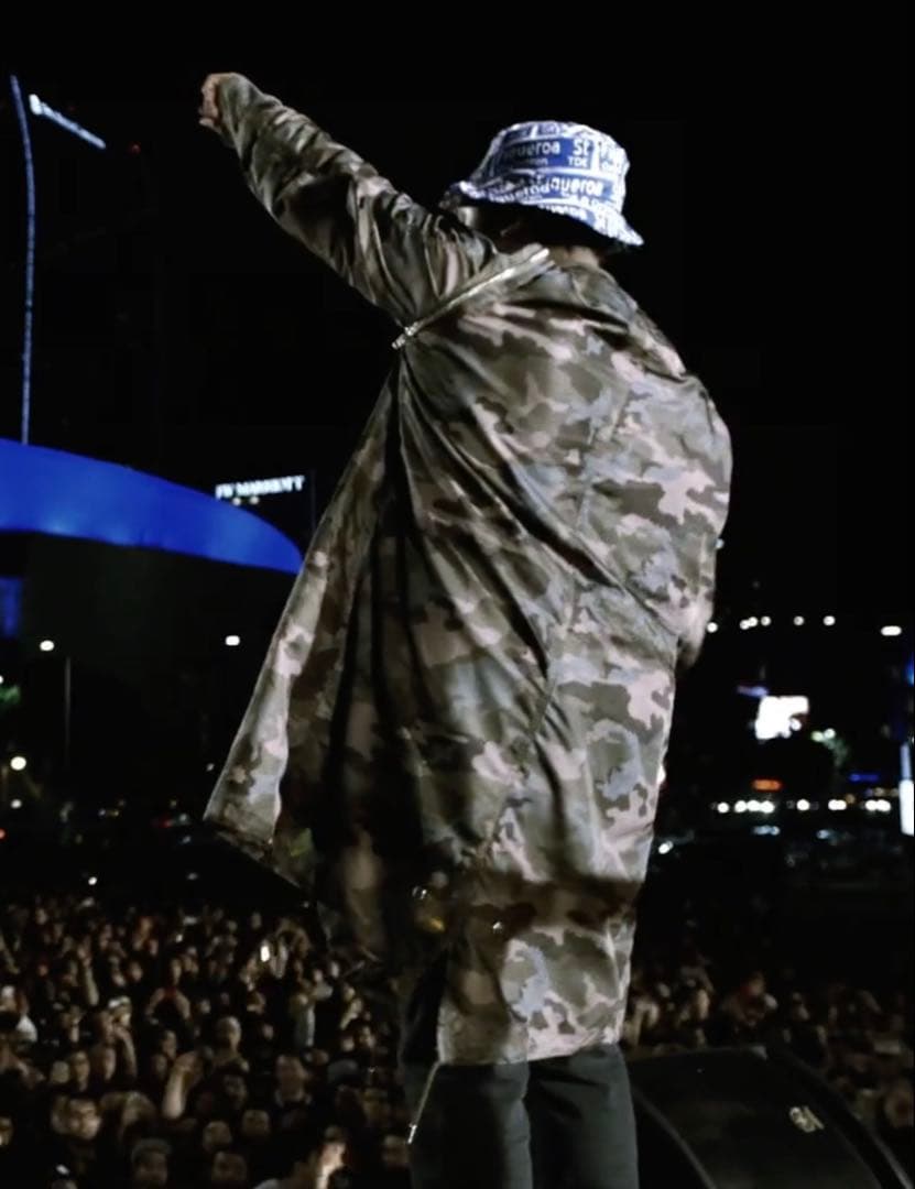 GIVENCHY カモフラージュJKT/50ジバンシィフードジャケットミリタリー