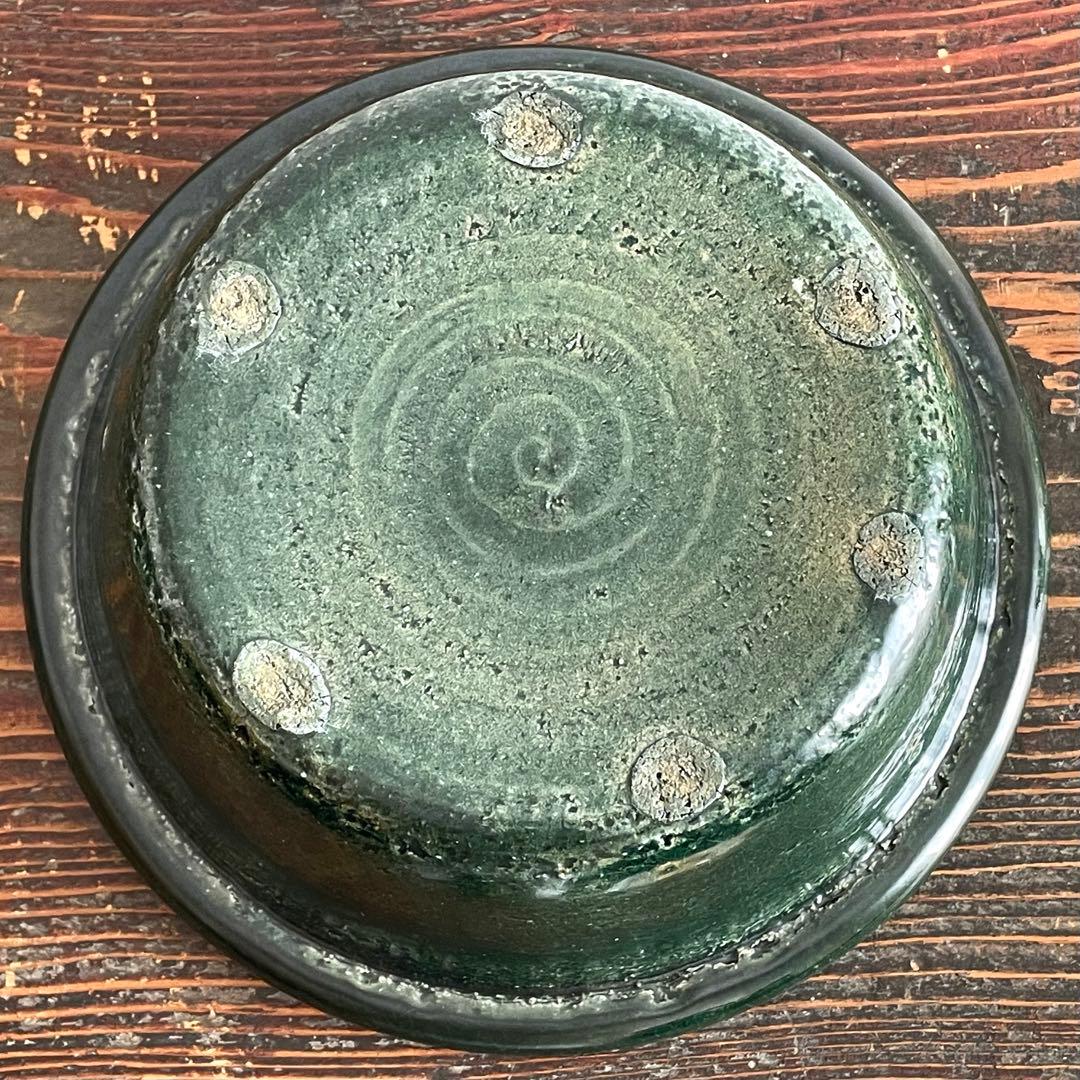 専用出品】一志郎窯 香味鍋 織部 25cm 松田美智子 自在道具 湖東焼