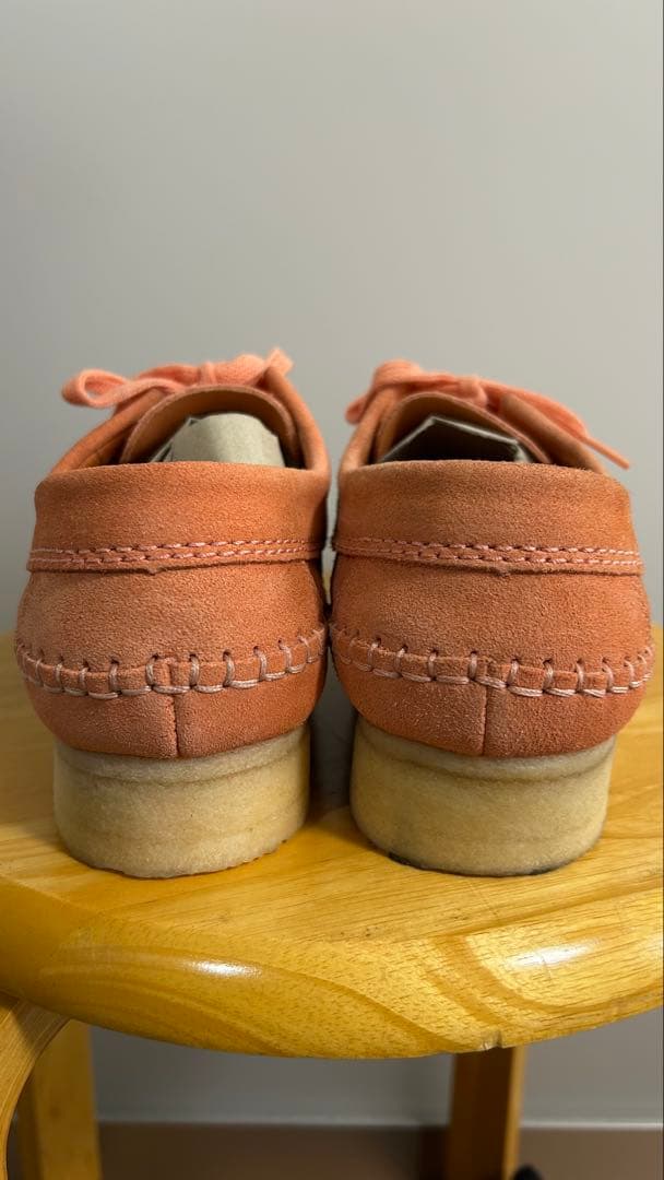 【Clarks】 モカシン/デッキジューズ ピンク 26.5cm