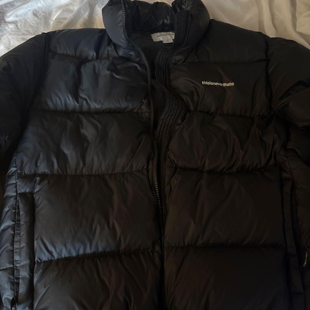 ネバザ thisisneverthat ダウンジャケット ブラック - メルカリ